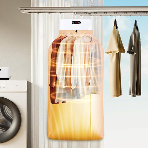 Portable Electric Clothes Dryer With

Hot Air Circulation - Compact & Foldable
