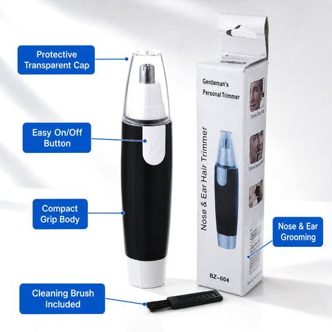 Professional Battery-Operated Ear & Nose Hair
