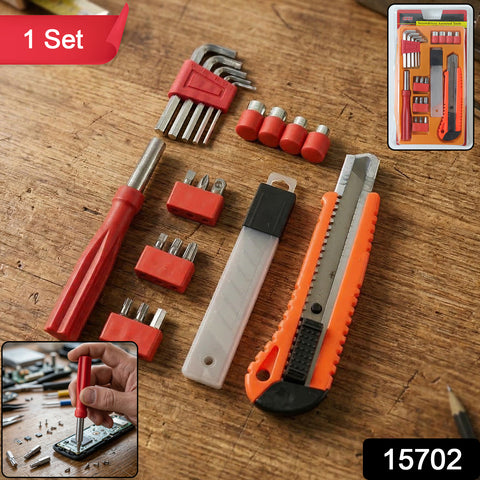 Professional Screwdriver Tool Set with Precision Bits, Utility Knife, and Multi-Function Tools