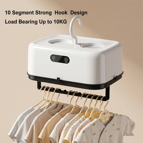 Portable Electric Clothes Dryer With

Hot Air Circulation - Compact & Foldable