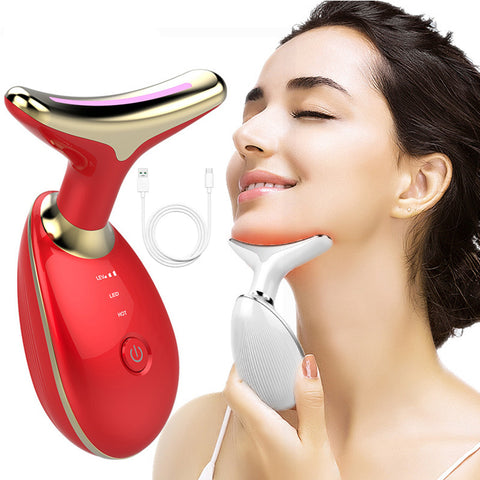 Massager Electric Wrinkle Remover LED Photon Face Beauty Device For Woman
