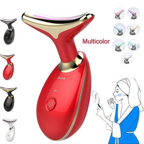 Massager Electric Wrinkle Remover LED Photon Face Beauty Device For Woman