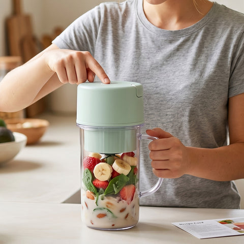 Portable Electric Juicer Mixer Grinder