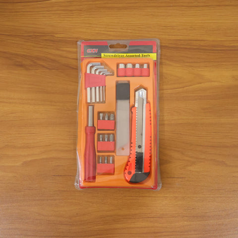 Professional Screwdriver Tool Set with Precision Bits, Utility Knife, and Multi-Function Tools
